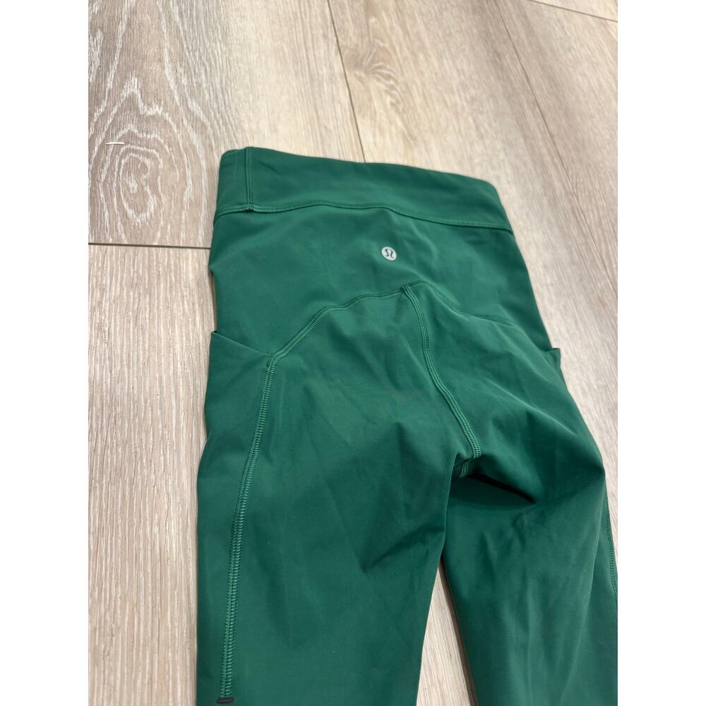 Lululemon Power Thru High-Rise Tight 25" Everglade Green size 0 NWOT - Picture 6 of 7